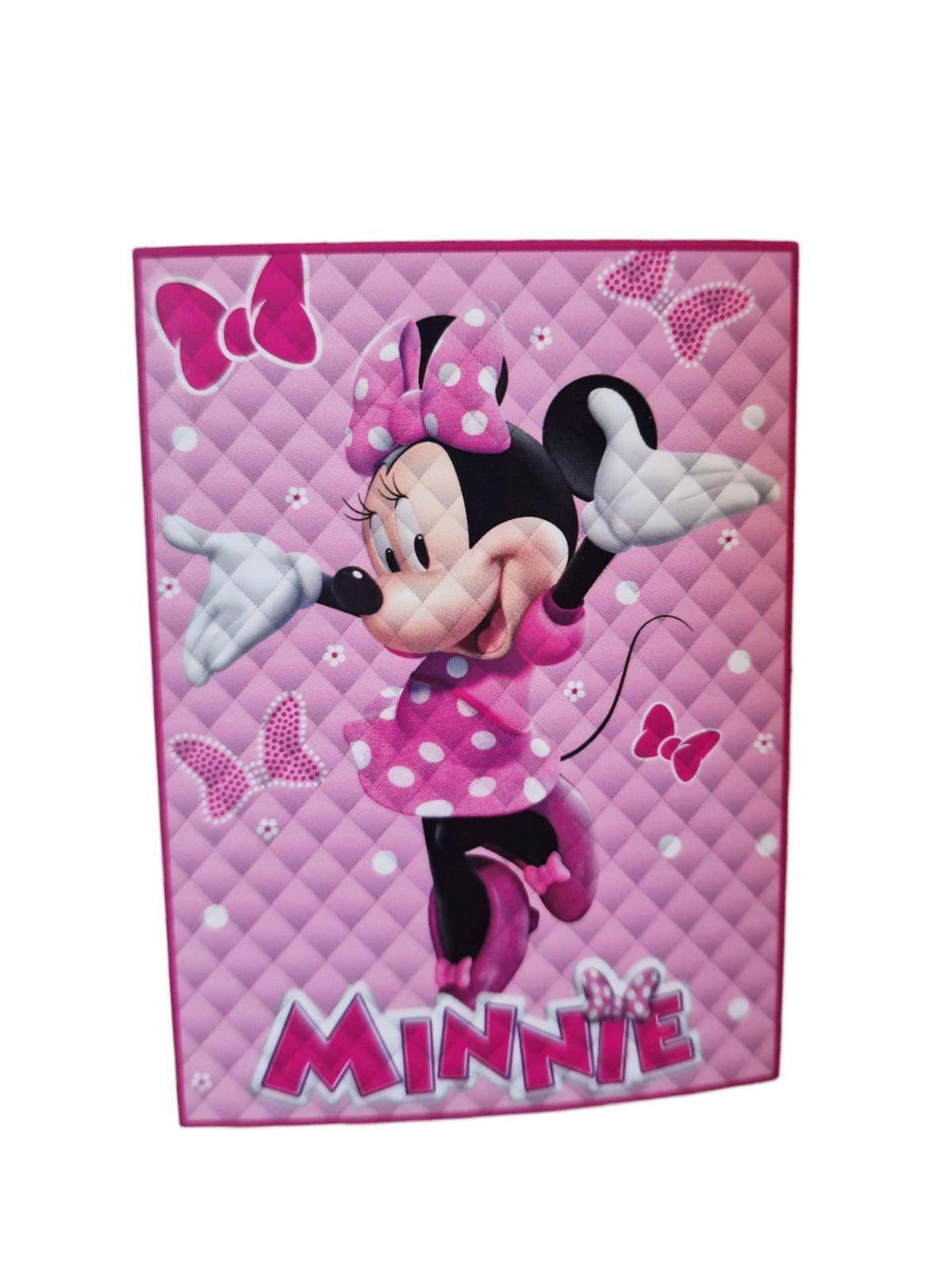 Trapuntino singolo Minnie Disney rosa