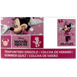 Trapuntino singolo minnie disney rosa