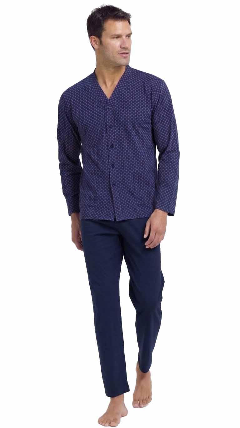 Pigiama calibrato uomo aperto cotone jersey Il Granchio GP1092/AC Jeans