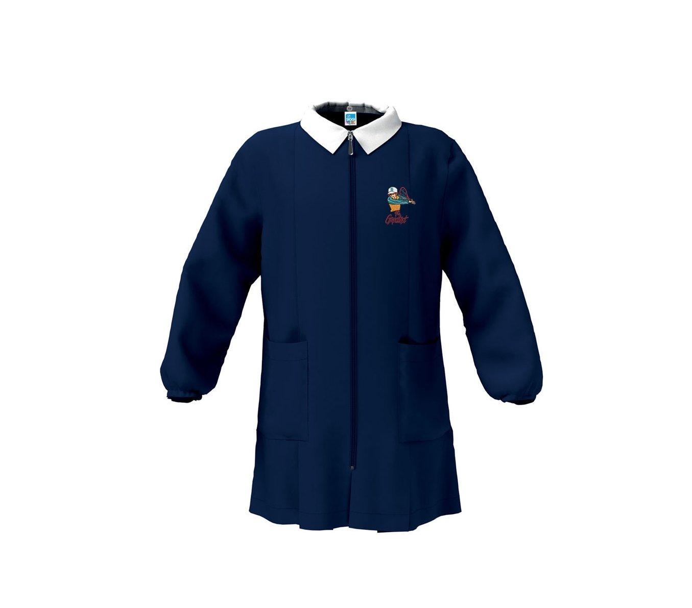 Grembiule scuola elementare da bambino Siggi blu tennista