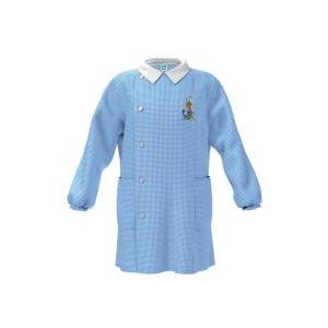 Grembiule asilo da bambino  celeste coniglietto