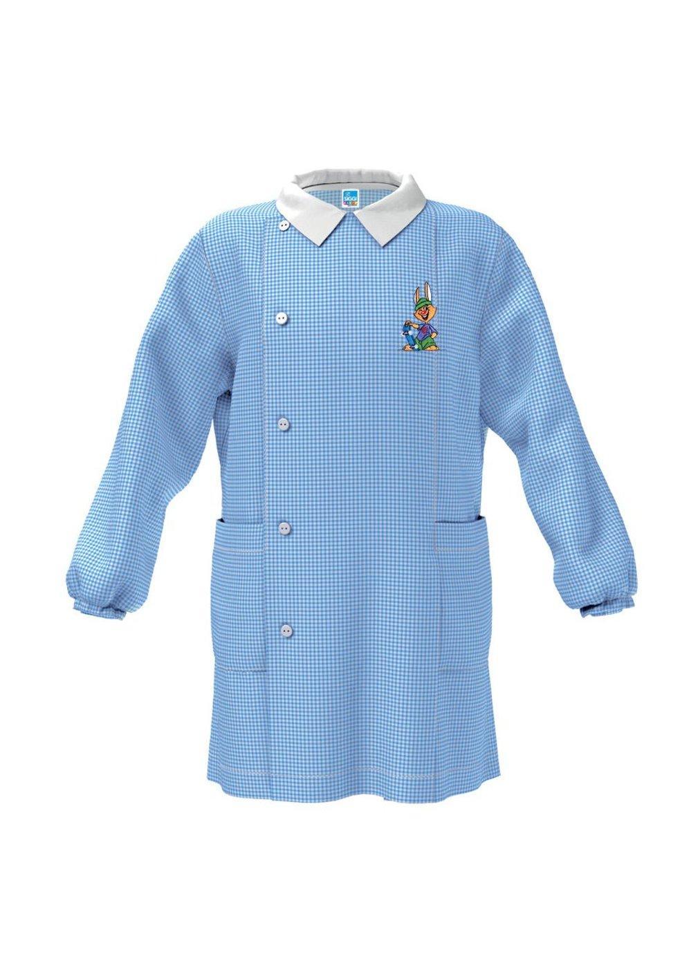 Grembiule asilo da bambino Siggi celeste coniglietto