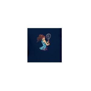 Grembiule zip bambina scuola elementare  blu tennista