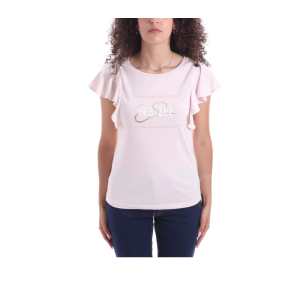 T-shirt  donna con maniche volant