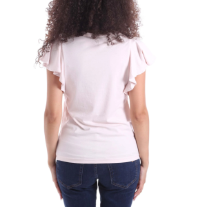 T-shirt  donna con maniche volant