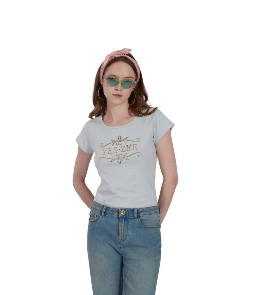 T-shirt donna manica corta Yes Zee