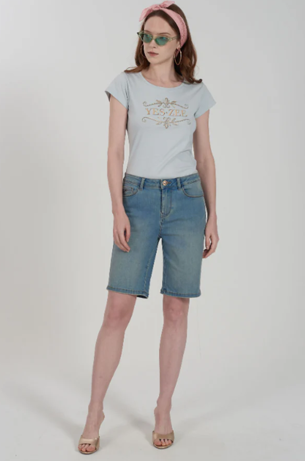 T-shirt donna manica corta Yes Zee