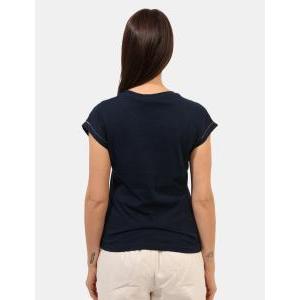 T-shirt basic donna  blu