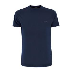 T-shirt cotone elasticizzato basic uomo  blu