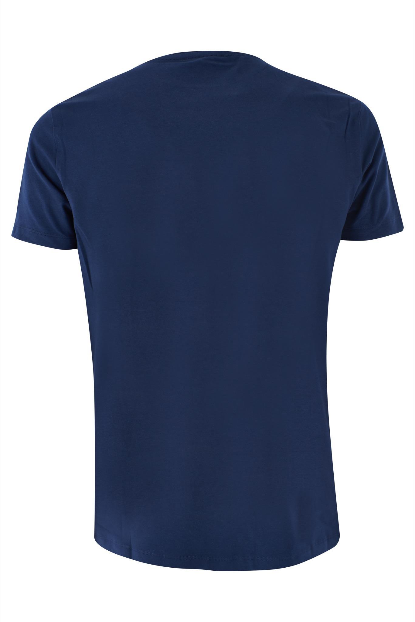T-shirt cotone elasticizzato basic uomo Yes Zee blu