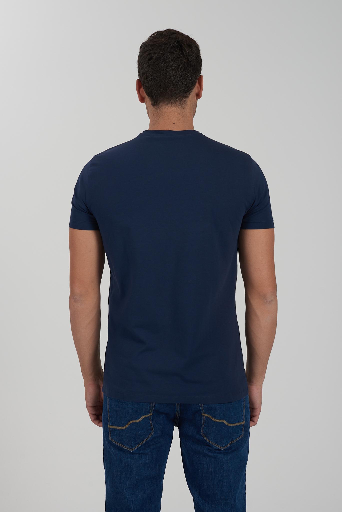 T-shirt cotone elasticizzato basic uomo Yes Zee blu