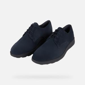 Scarpe  spherica scamosciata tipo clark blu uomo