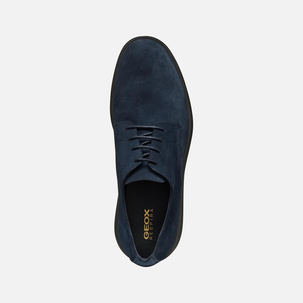 Geox Spherica scamosciata tipo Clark Blu uomo