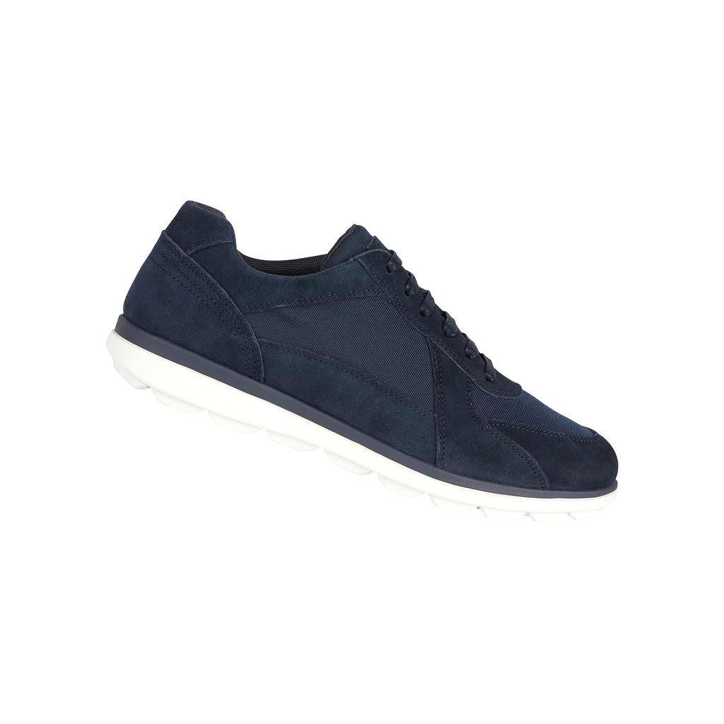 Sneakers Geox Spherica EC 12 tela nabuk Blu