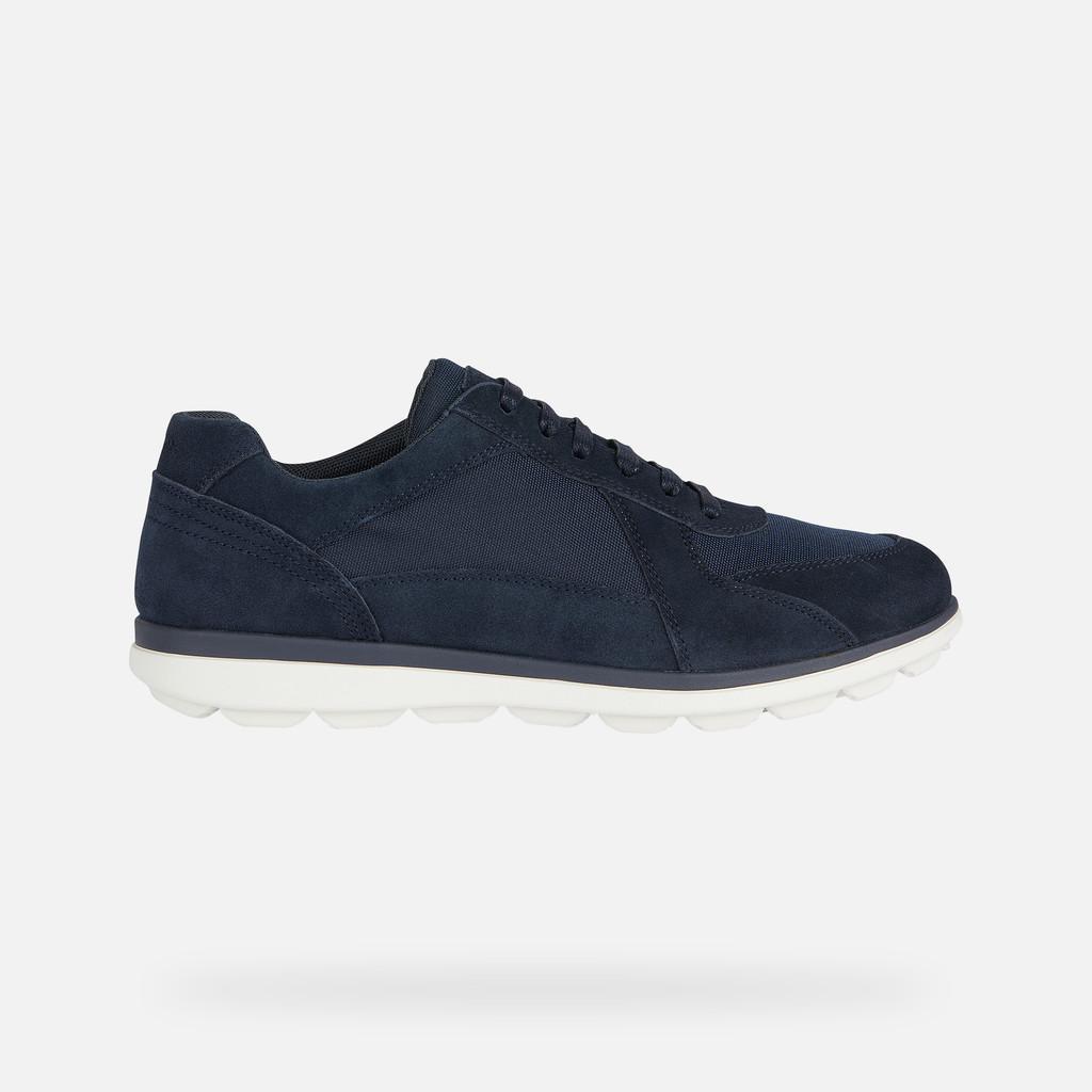 Sneakers Geox Spherica EC 12 tela nabuk Blu
