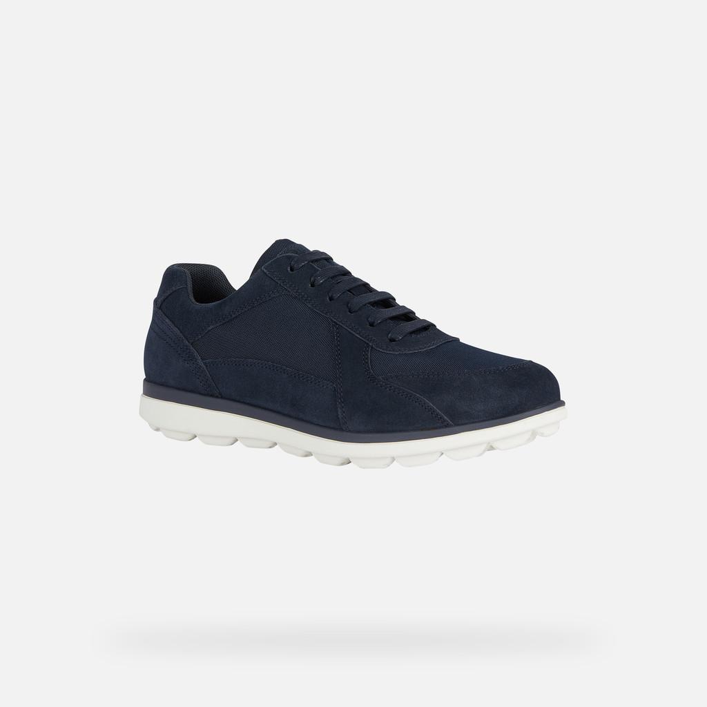 Sneakers Geox Spherica EC 12 tela nabuk Blu