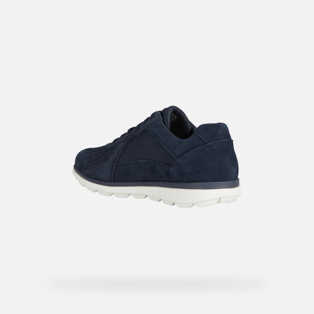 Sneakers Geox Spherica EC 12 tela nabuk Blu