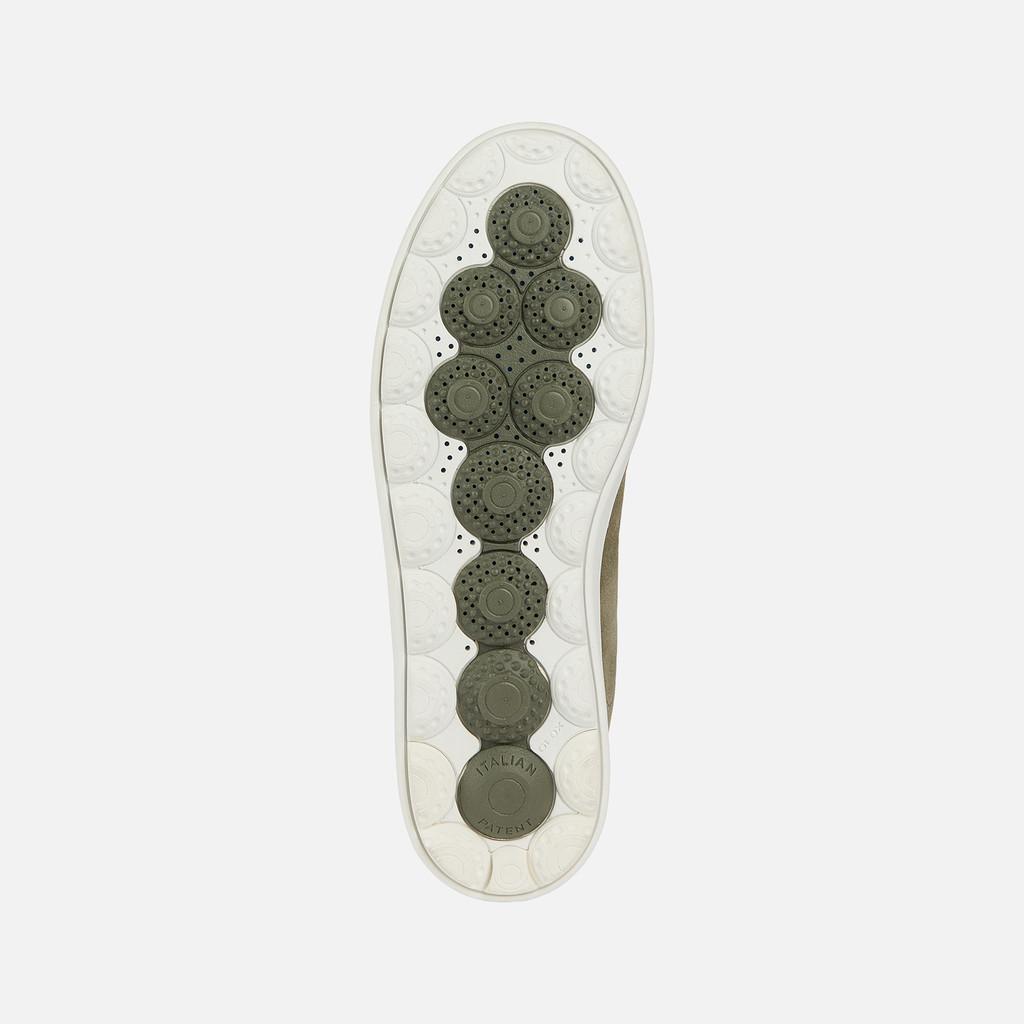 Sneakers Geox Spherica ECUB-1 scamosciata liscia Sabbia