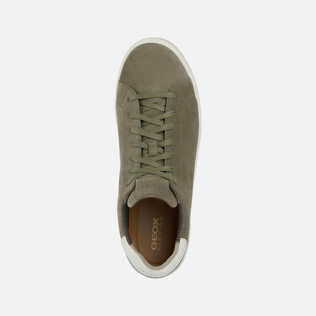 Sneakers Geox Spherica ECUB-1 scamosciata liscia Sabbia