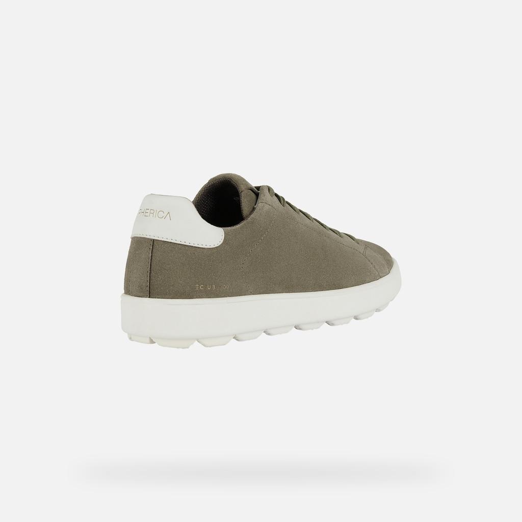 Sneakers Geox Spherica ECUB-1 scamosciata liscia Sabbia