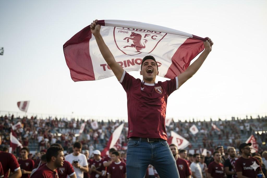 Bandiera da stadio 100x140cm compatibile con Torino