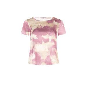 Blusa donna in raso maniche corte