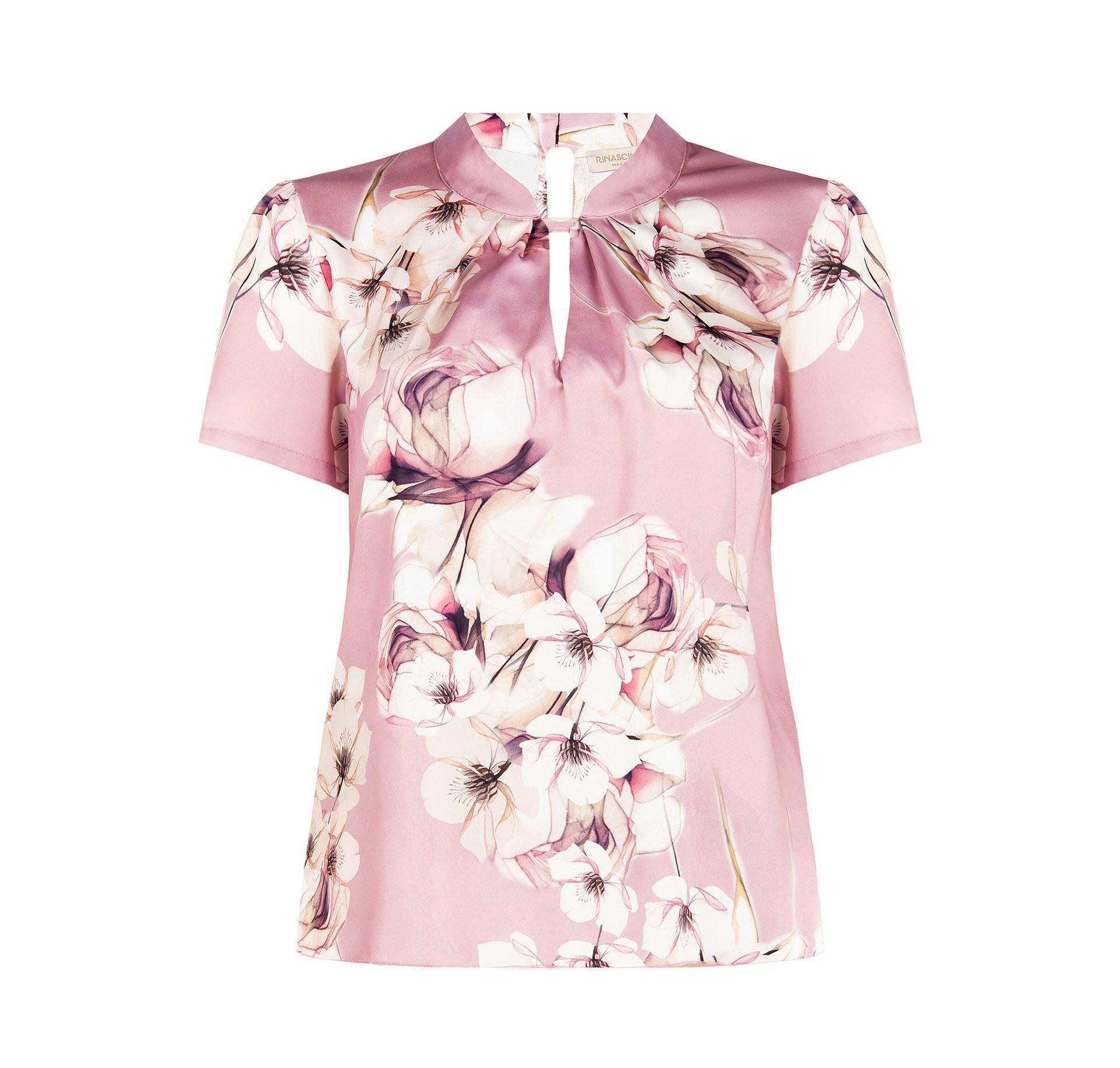 Blusa donna Curvy in raso Rinascimento