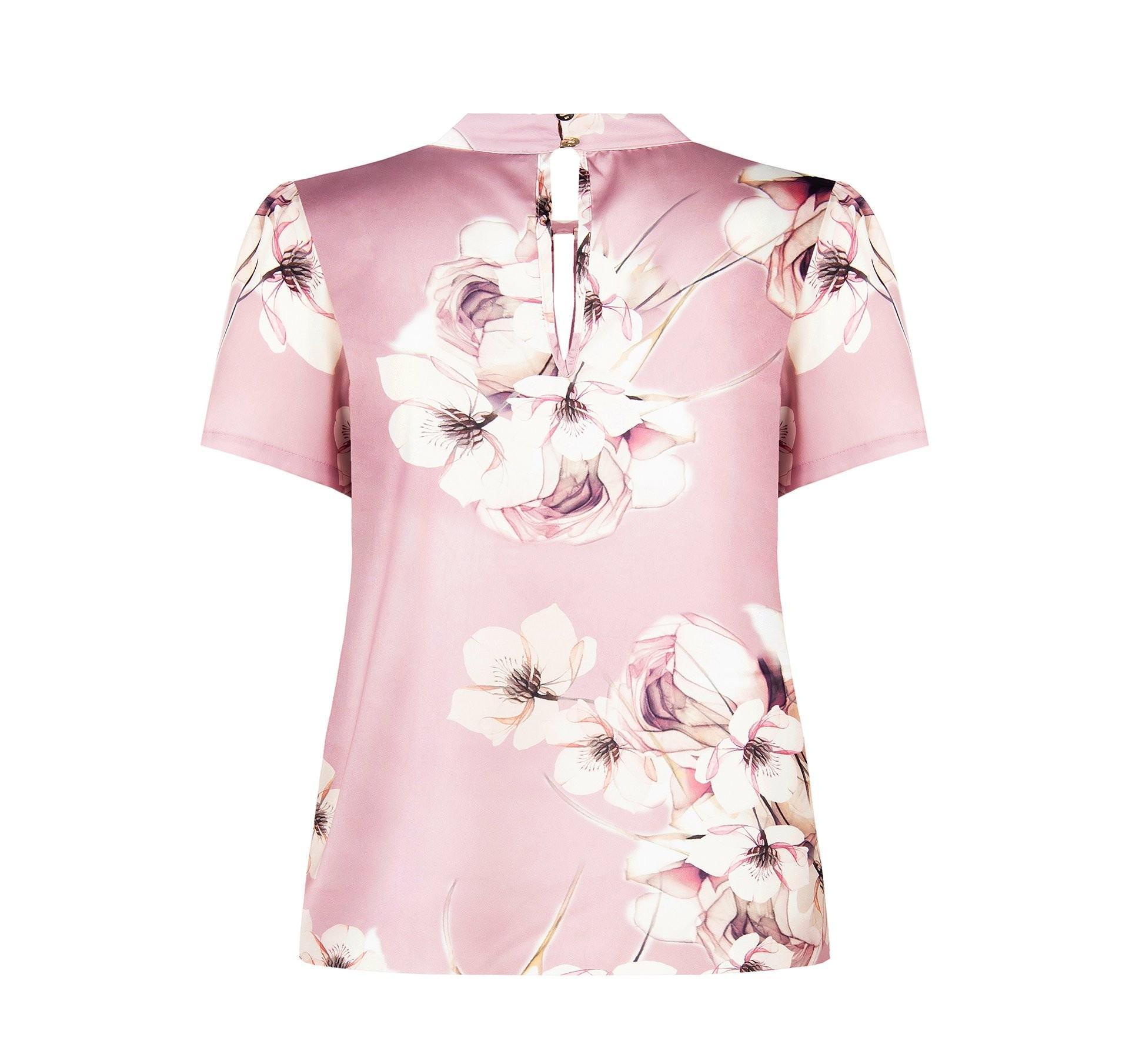 Blusa donna Curvy in raso Rinascimento