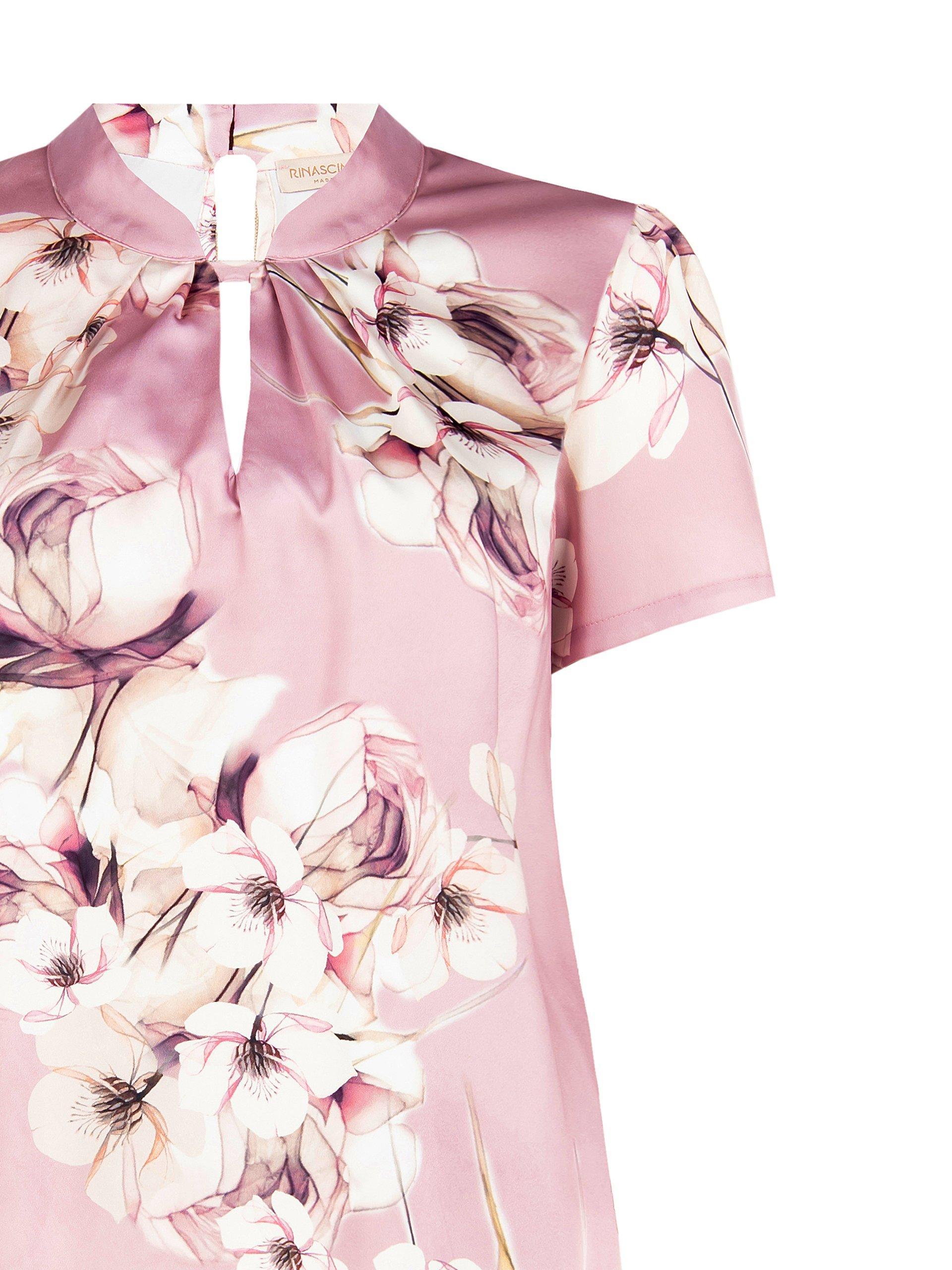 Blusa donna Curvy in raso Rinascimento