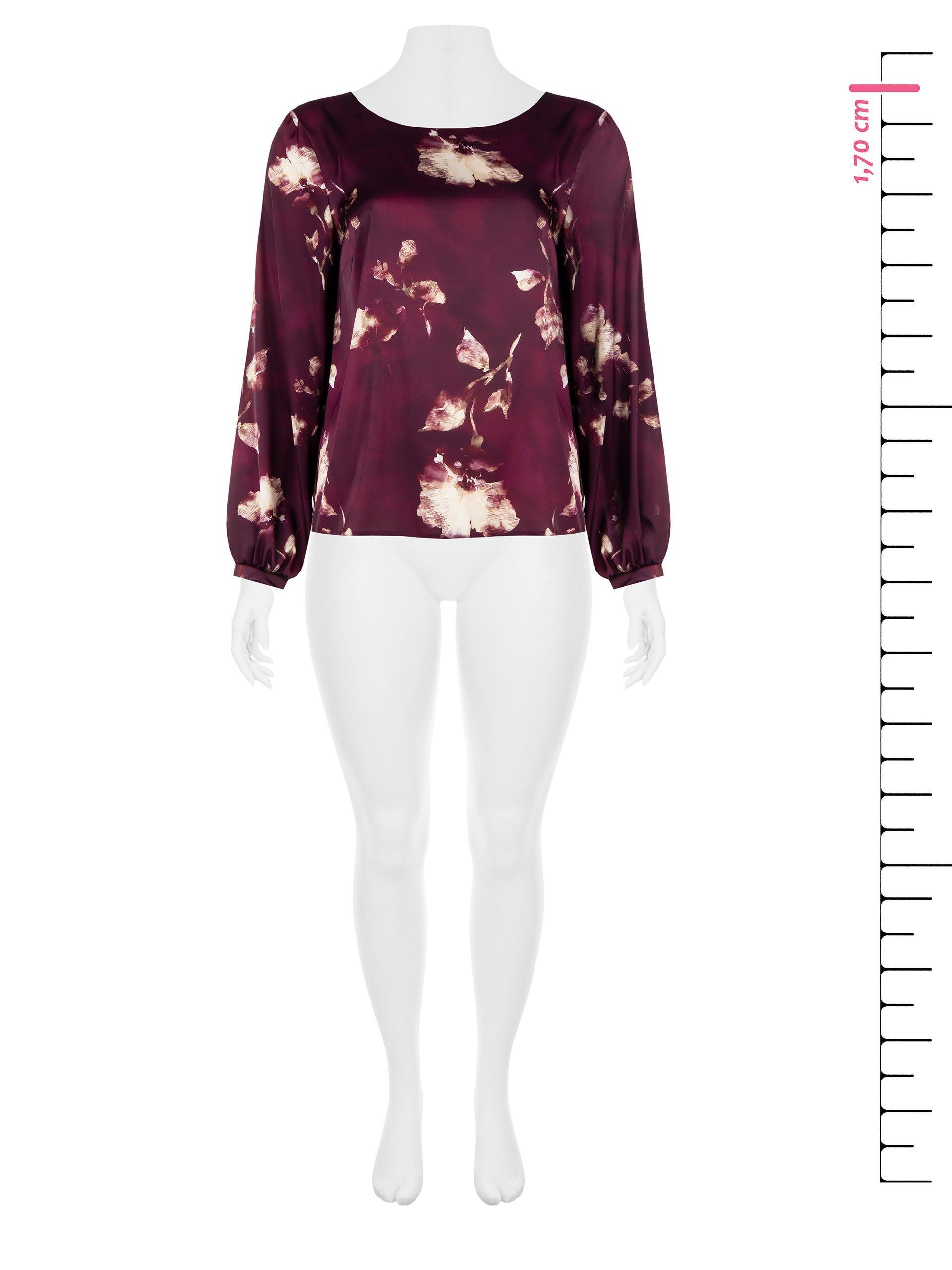 Casacca fluida in raso Rinascimento Curvy