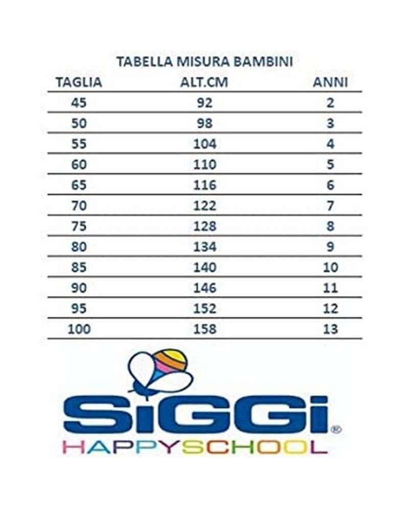 Grembiule asilo con zip da bambino Siggi celeste