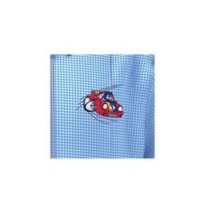 Grembiule asilo con zip da bambino  celeste
