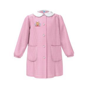 Grembiule asilo da bambina  apina rosa