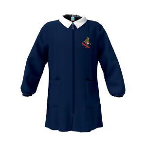 Grembiule scuola elementare da bambino con zip blu skateboard