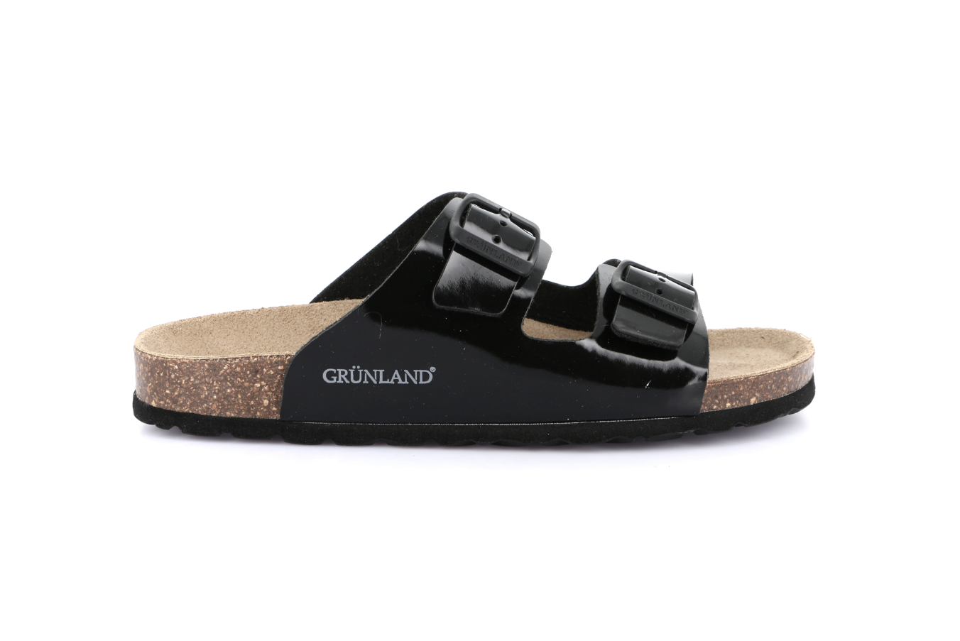 Ciabatte a fascia donna Grunland modello Sara nero