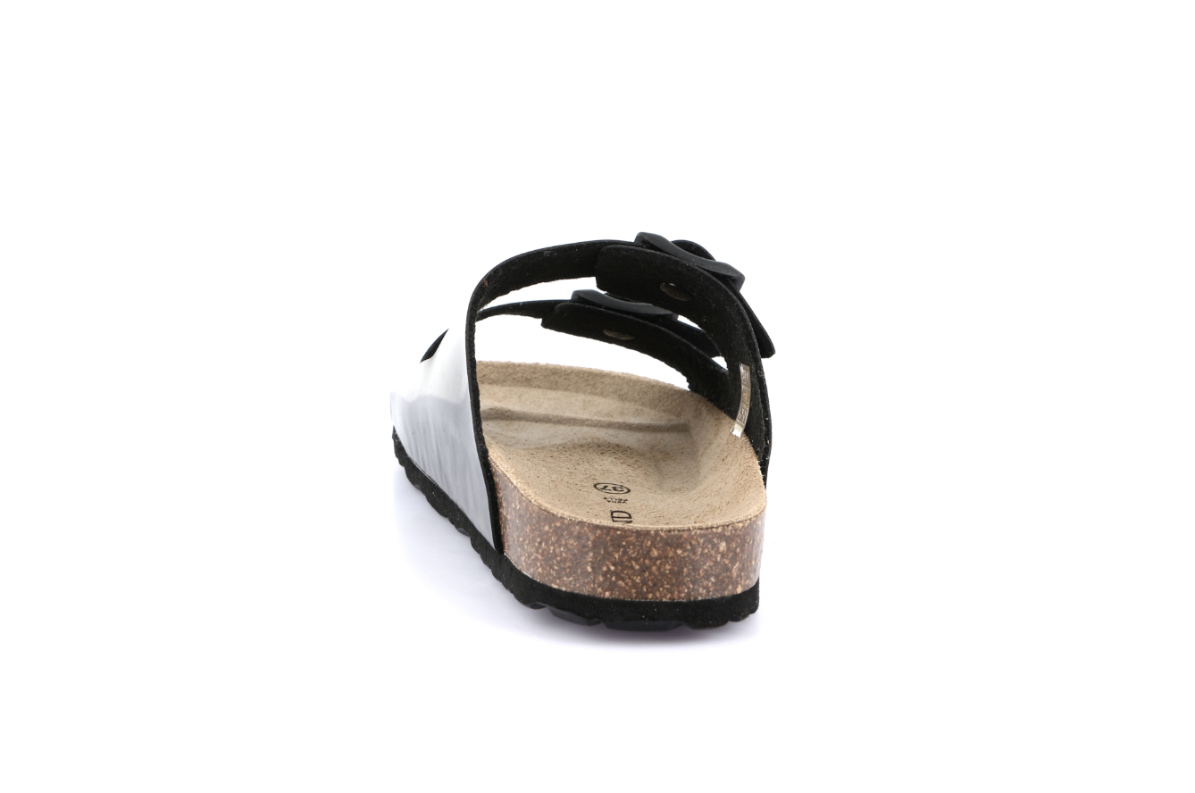 Ciabatte a fascia donna Grunland modello Sara nero