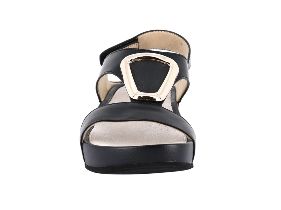 Sandali comfort donna Grunland modello Dira nero