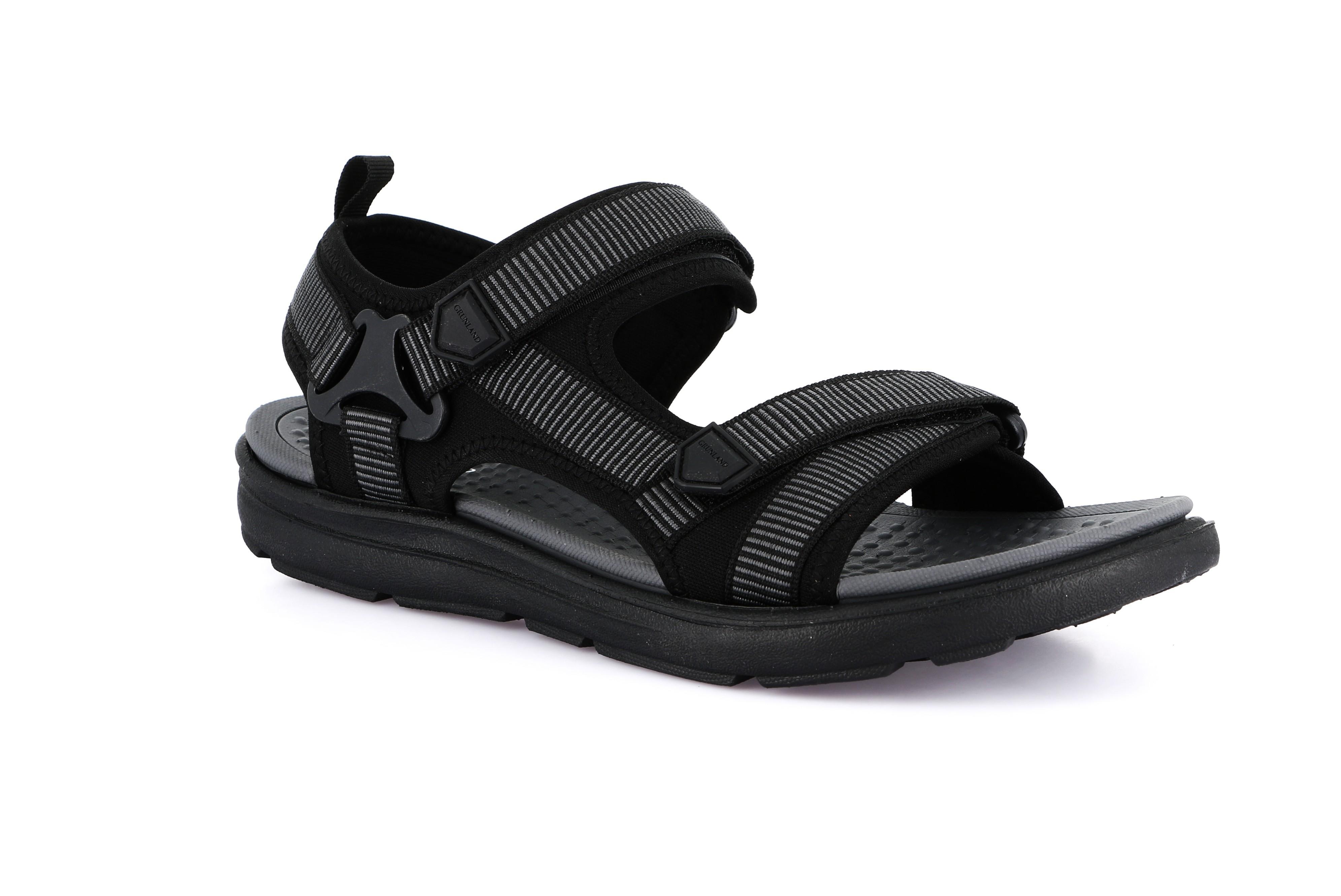 Sandali outdoor uomo Grunland modello Meek nero