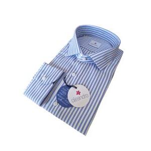 Camicia uomo custom fit in cotone a righe