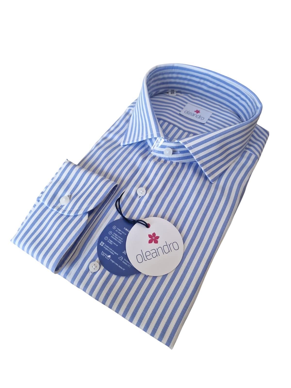 Camicia uomo custom fit in cotone a righe