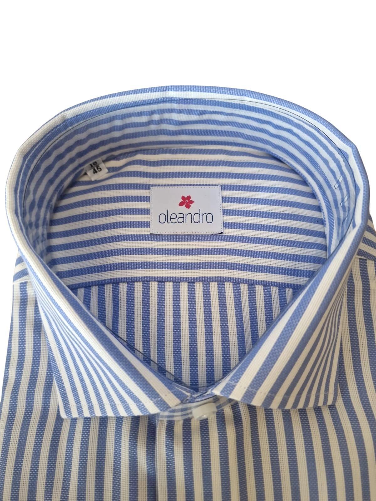 Camicia uomo custom fit in cotone a righe