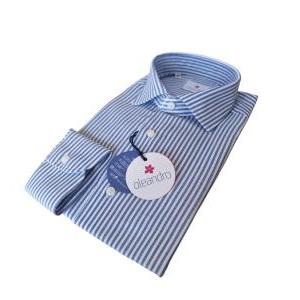 Camicia uomo custom fit in cotone a righe