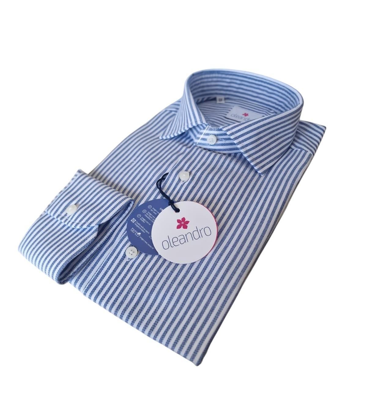 Camicia uomo custom fit in cotone a righe