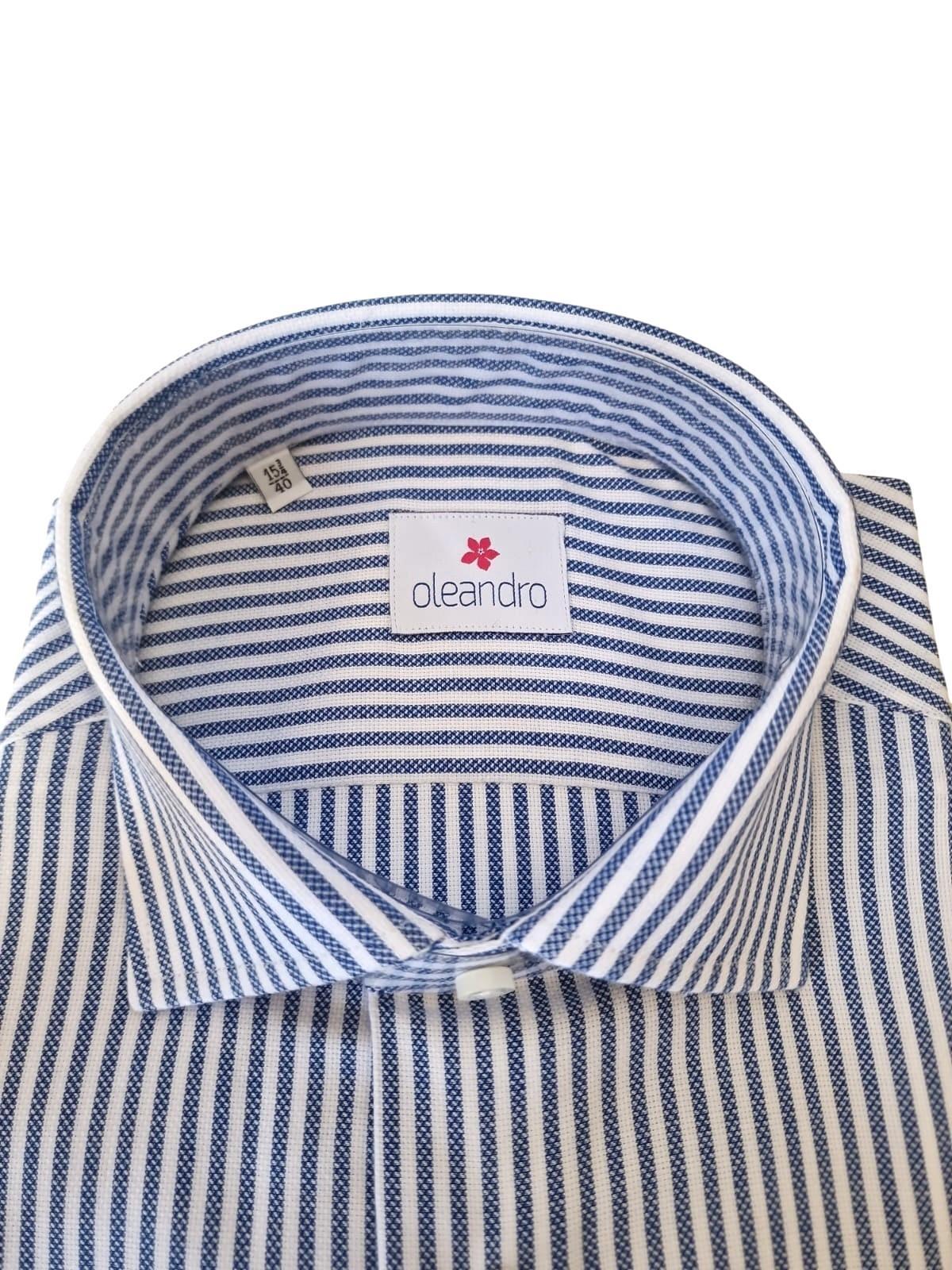 Camicia uomo custom fit in cotone a righe