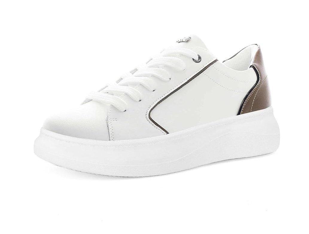 Sneakers donna in ecopelle Inblu bianco