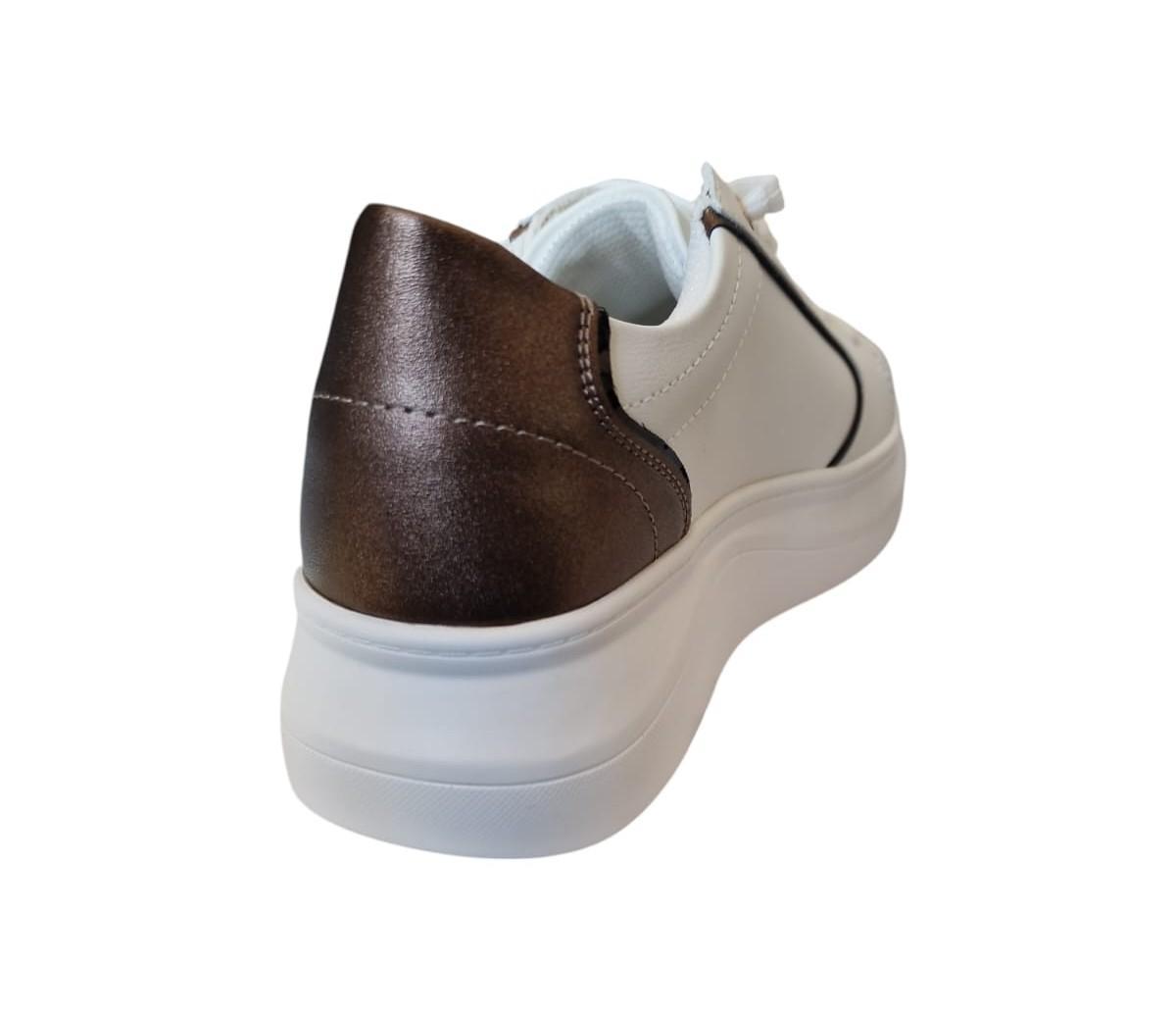 Sneakers donna in ecopelle Inblu bianco