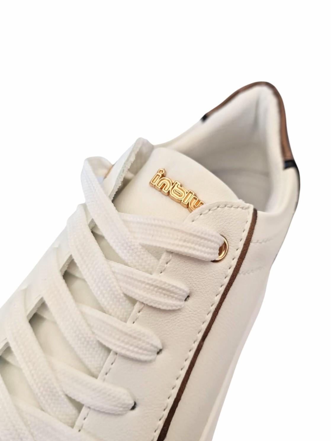 Sneakers donna in ecopelle Inblu bianco