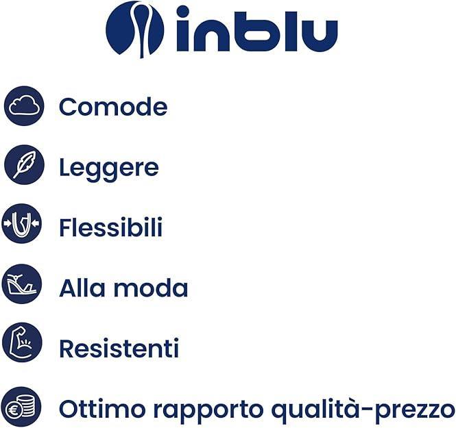Ciabatte con zeppa da donna Inblu nero