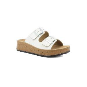 Ciabatte donna doppia fascia  bianco