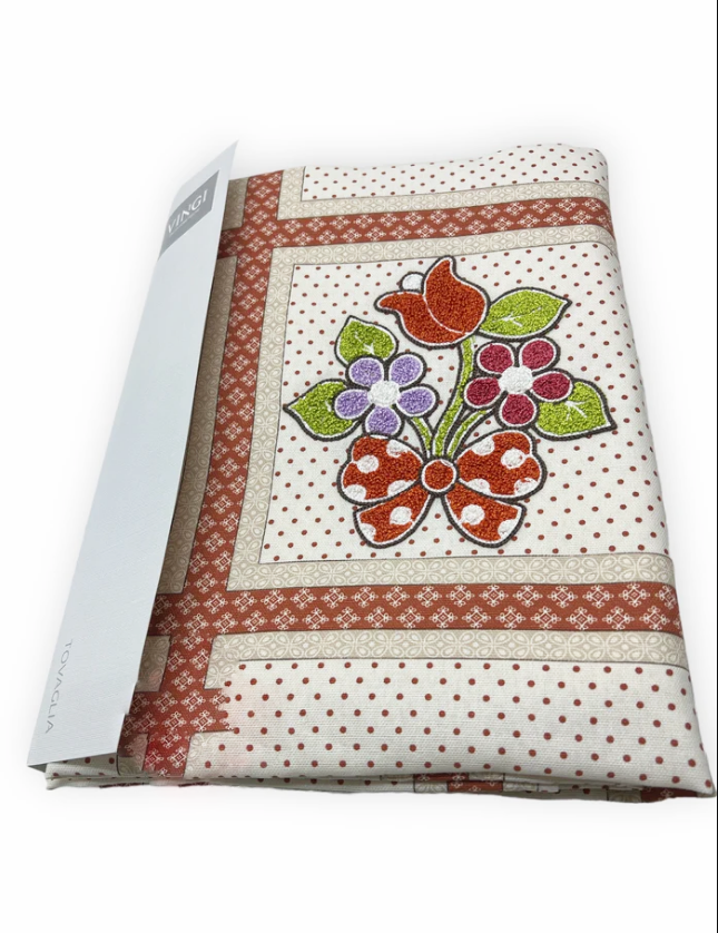 Tovaglia in cotone 12 posti 140X240cm Vingi